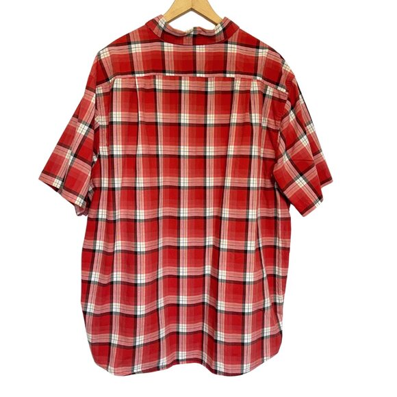 Gander Mountain Guide Series Camp Shirt Mens Size 3XL Red Plaid Rugged Utility - Picture 4 of 9